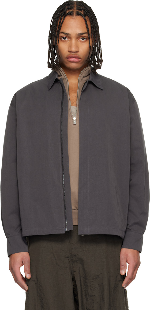 LE17SEPTEMBRE: Gray Zip Shirt | SSENSE