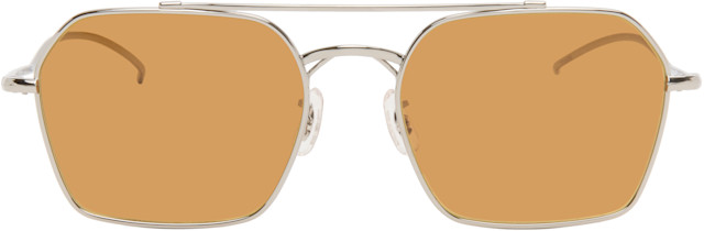 Oliver Peoples: Silver TK-15 Sunglasses | SSENSE