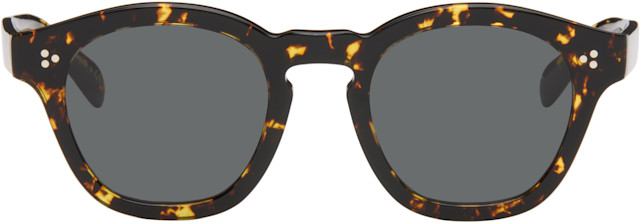 oliver peoples Boudreau 野村訓市　国内正規品 Oliver Peoples: Black & Yellow Boudreau Sunglasses | SSENSE