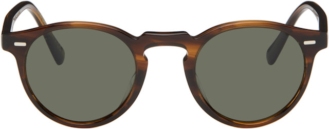 Oliver Peoples: ブラウン Gregory Peck サングラス | SSENSE 日本