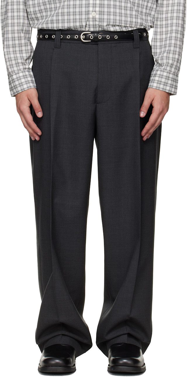 mfpen: Gray Service Trousers | SSENSE