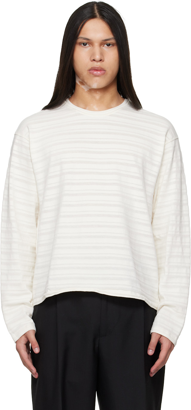 mfpen: Off-White Round Neck Sweater | SSENSE