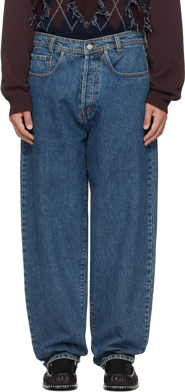 デニム/ジーンズ Magliano UNREGULAR CONTAINO JEANS Magliano: Blue Indistruttibile Jeans | SSENSE