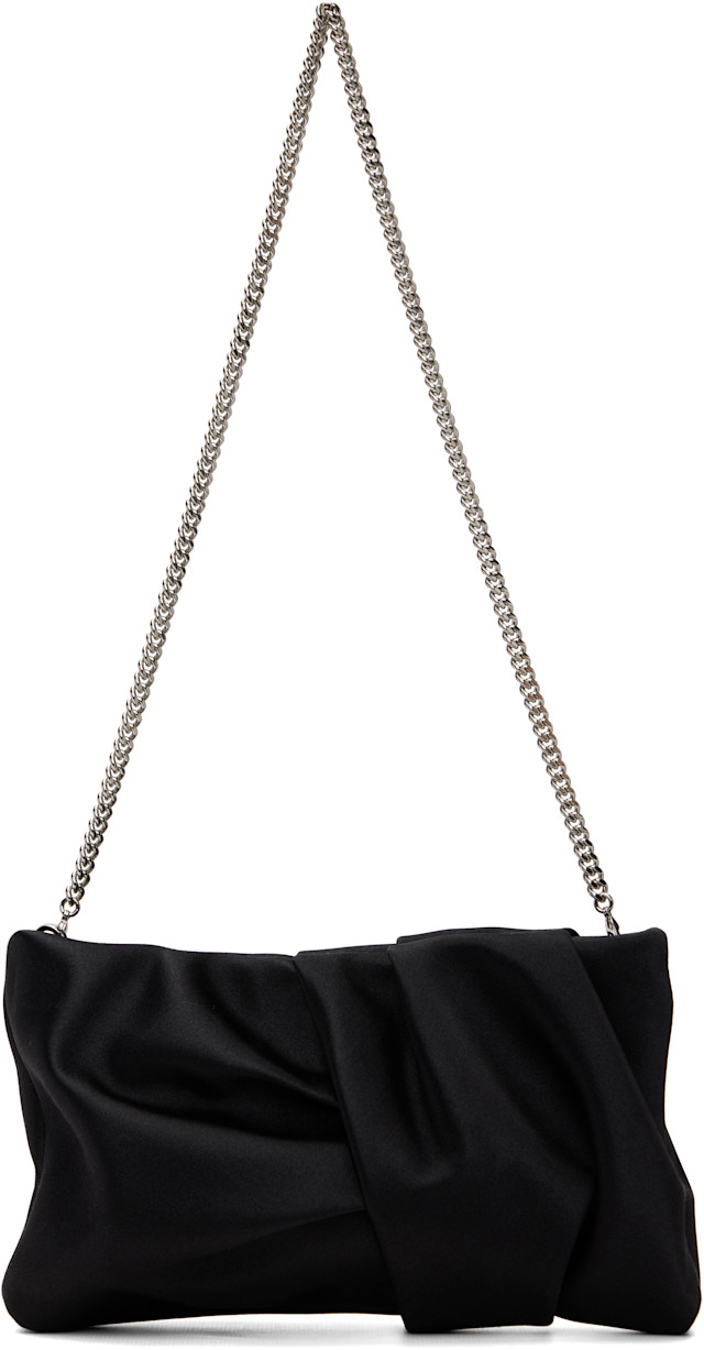【JIMMY CHOO】shoulder clutch chain BLK Jimmy Choo: Black Bonny Clutch | SSENSE