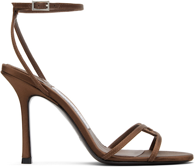 Jimmy Choo: Brown 1998 Leo 100 Heeled Sandals | SSENSE