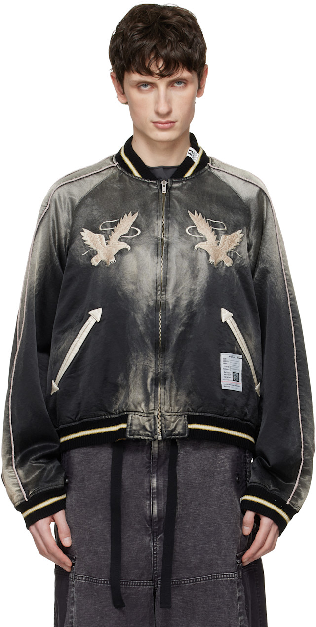 Maison MIHARA YASUHIRO: Black Sun Faded Like Souvenir Bomber