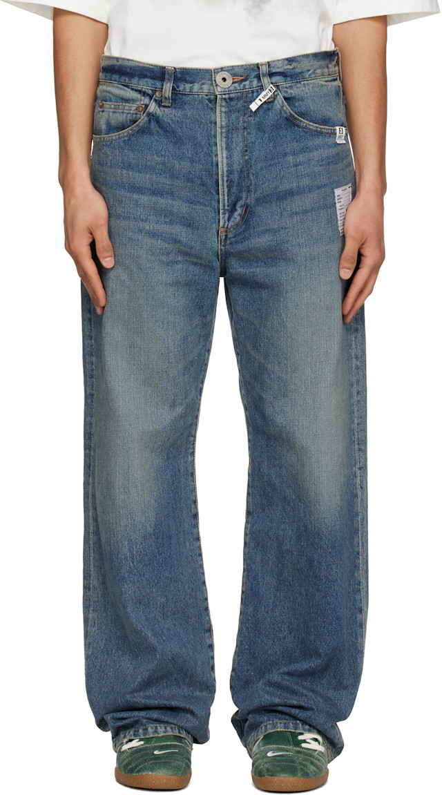 Maison MIHARA YASUHIRO: Blue Flared Jeans | SSENSE