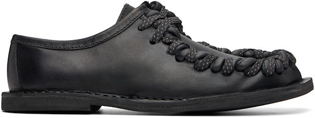 CAMPERLAB: Black Eki Lace-Up Derbys | SSENSE