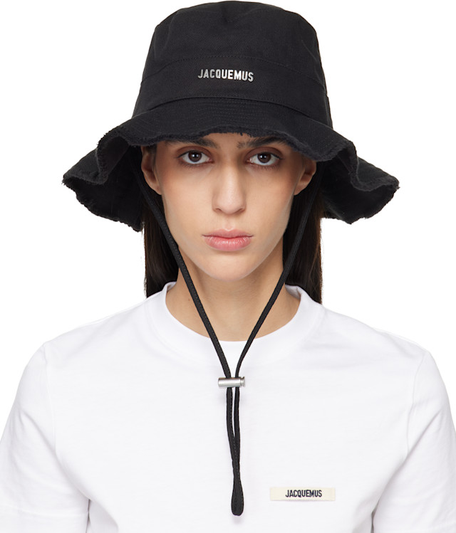 JACQUEMUS: Black Les Classiques 'The Artichaut' Bucket Hat