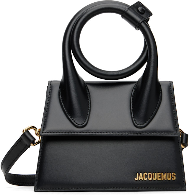 JACQUEMUS: Black Les Classiques 'The knot Chiquito' Bag | SSENSE