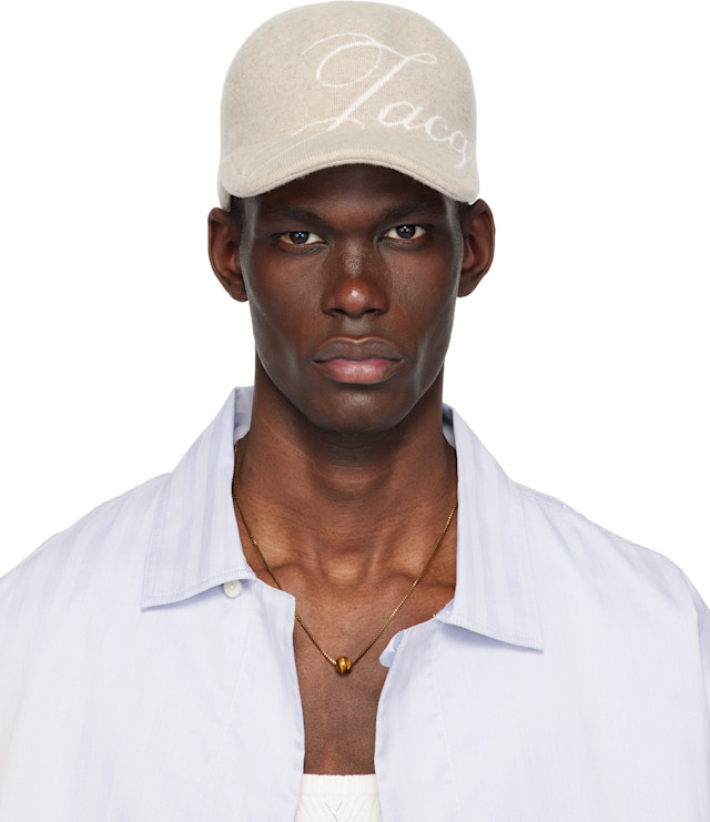 JACQUEMUS: ベージュ 'The Atelier' ベースボールキャップ | SSENSE 日本