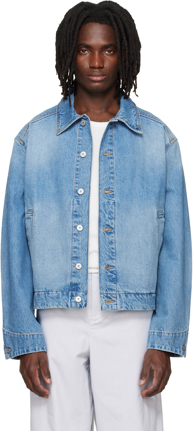 JACQUEMUS: Blue 'The Mirada de-Nîmes' Denim Jacket | SSENSE