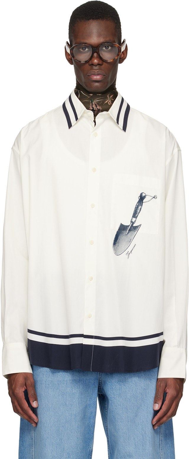 【入手不可】civarize ラスト商品 フェザージャガードオフショルシャツ JACQUEMUS: オフホワイト 'The Camargue' シャツ | SSENSE 日本