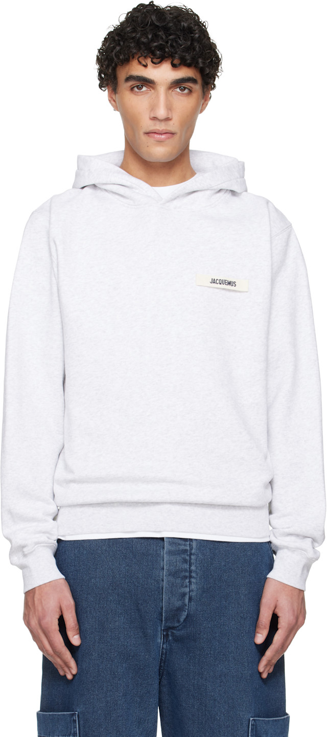 JACQUEMUS グレー フード付きパーカー jacquemus-gray-the-gros-grain-