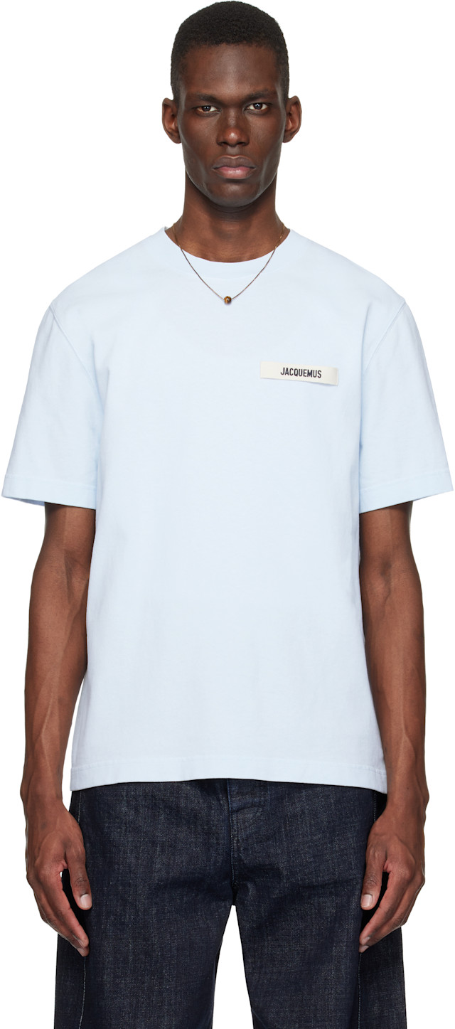 JACQUEMUS: Blue 'The Gros Grain' T-shirt | SSENSE Austria