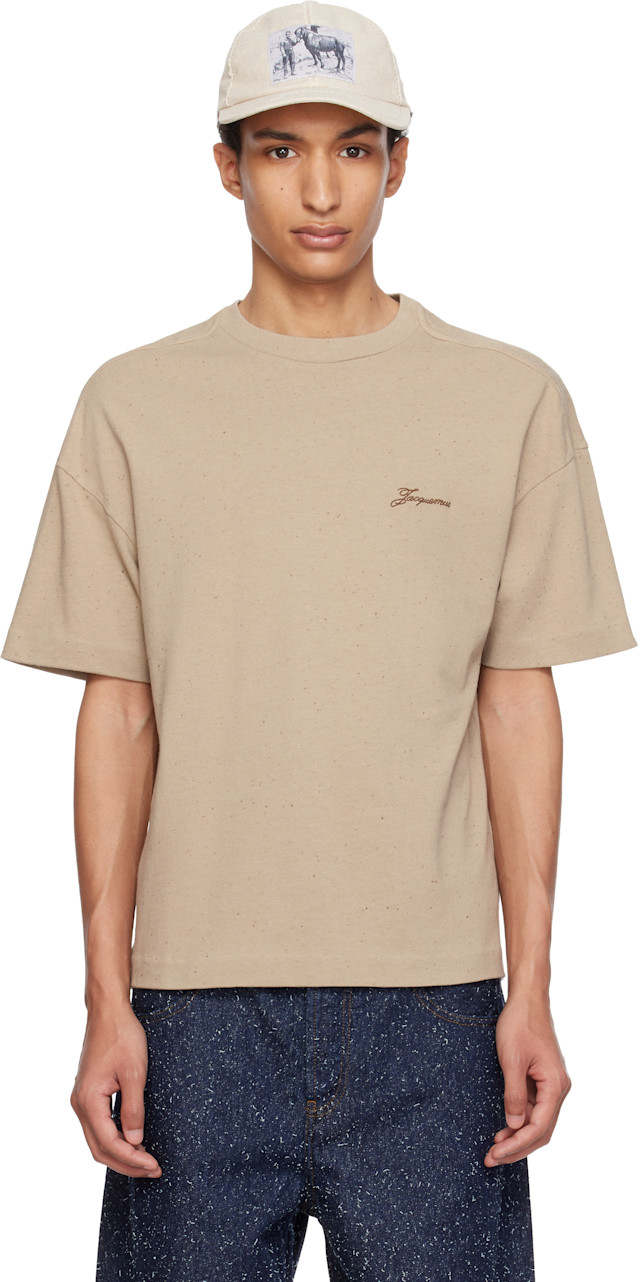 JACQUEMUS: ベージュ 'Le Brodero' Tシャツ | SSENSE 日本