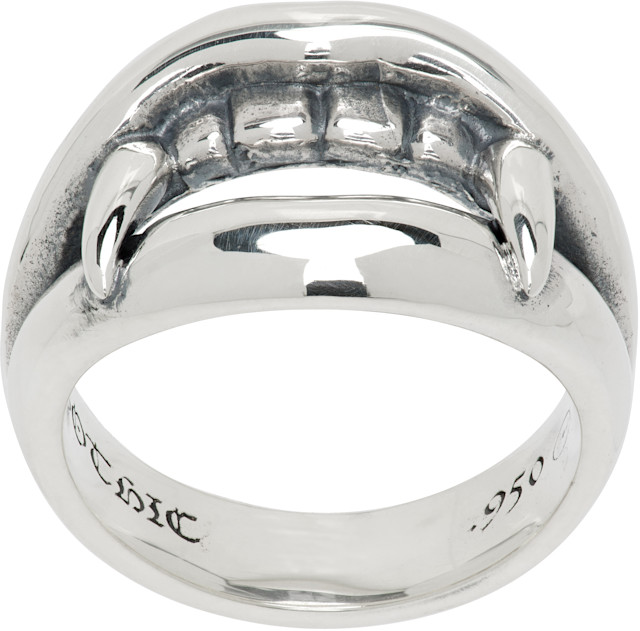 GOTHIC Yohji Yamamoto ヴァンパイアリング　RING 18号 YOHJI YAMAMOTO: Vampire Fang Ring | SSENSE