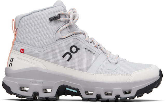 On: Gray Cloudrock Mid Waterproof Sneakers | SSENSE