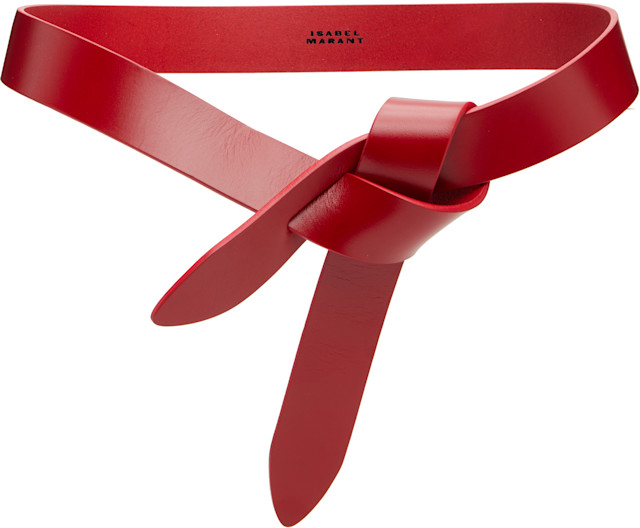Isabel Marant: Red Lecce Belt | SSENSE