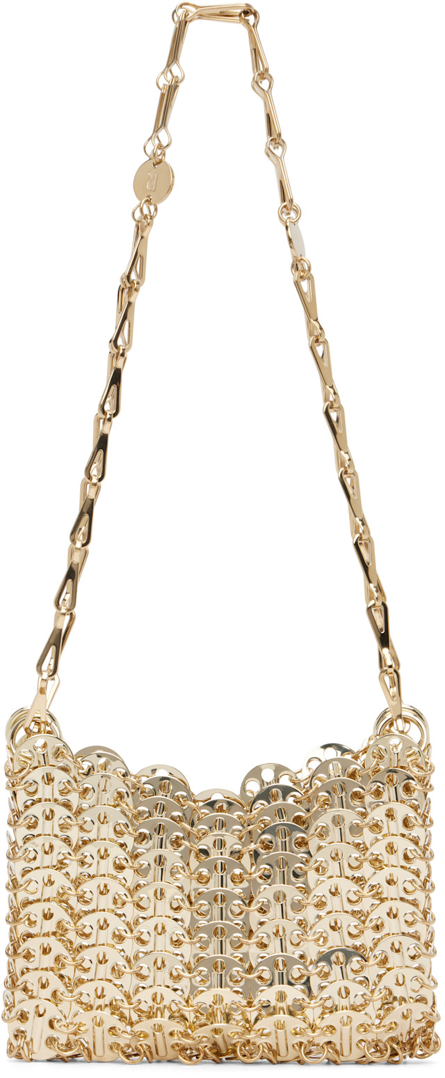 Rabanne: Gold Iconic Nano 1969 Bag | SSENSE