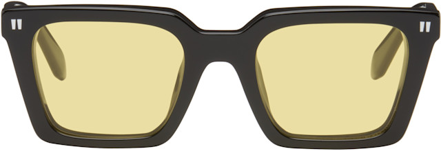 Off-White OW10046D2051 Reno Sunglasses Havana Acetate Square Off-White: Black Reno Sunglasses | SSENSE main image 3