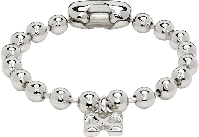 Off-White: Arrow Ball Chain Bracelet | SSENSE