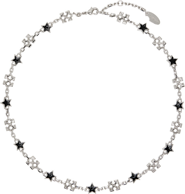 Off-White: Star Arrow ネックレス | SSENSE 日本