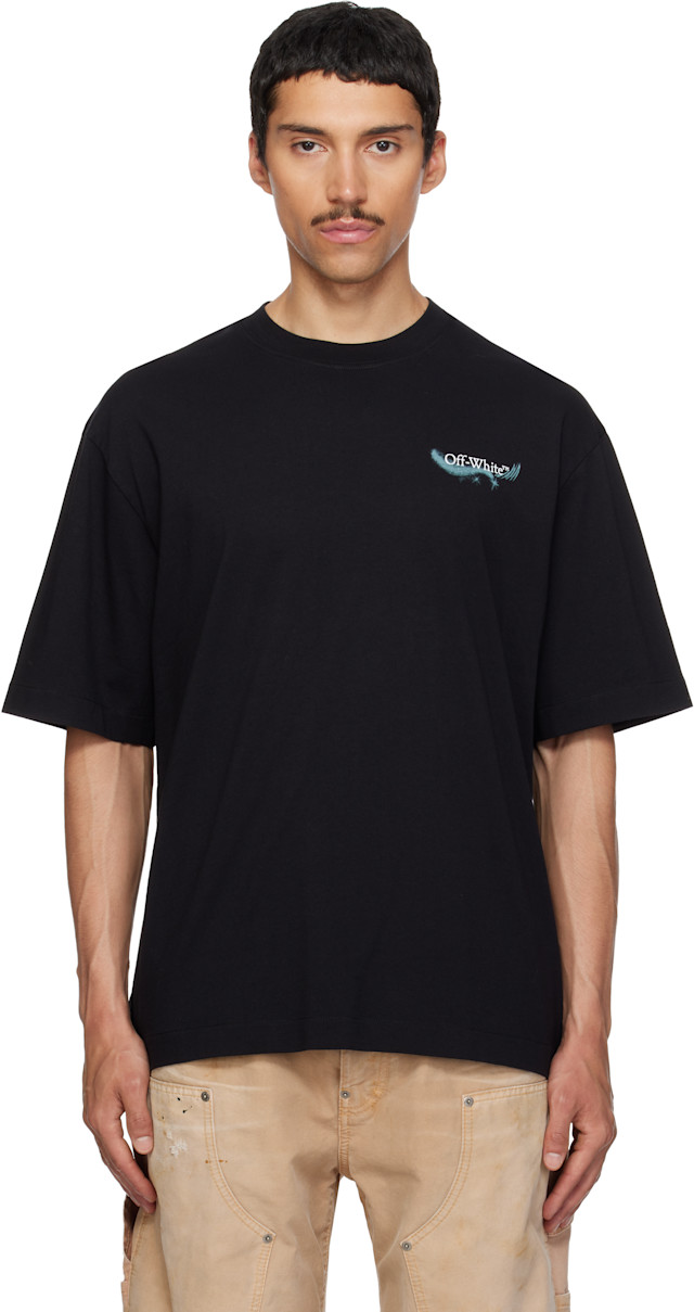 Off-White: Black Moon Skate T-shirt | SSENSE