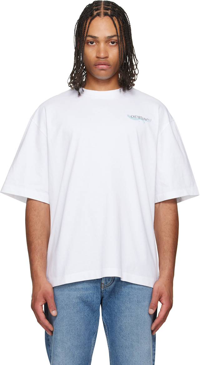 Off-White™ 17aw ロゴスウェットシャツ バーガンディ Sサイズ Off-White: ホワイト Moon Arrow S/S Skate Tシャツ | SSENSE 日本