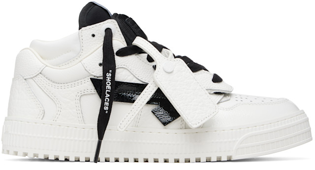Off-White: ホワイト＆ブラック 3.0 Floating Arrow スニーカー 