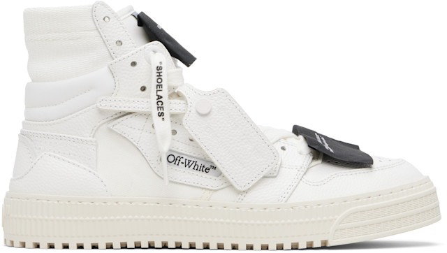 Off-White: White 3.0 Court High Top Sneakers | SSENSE