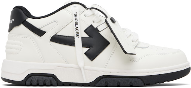 Off-White: ホワイト＆ブラック Out Of Office スニーカー | SSENSE 日本