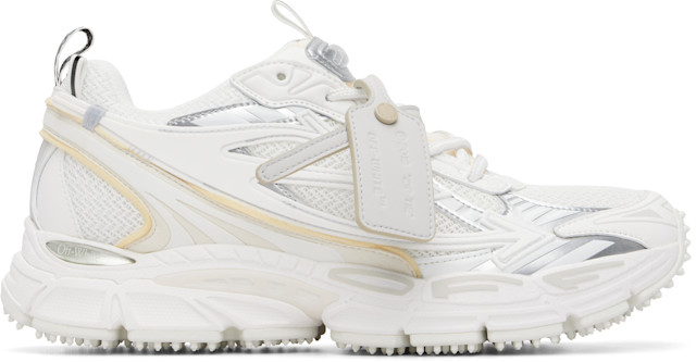 Off-White: White 'Be Right Back' Sneakers | SSENSE