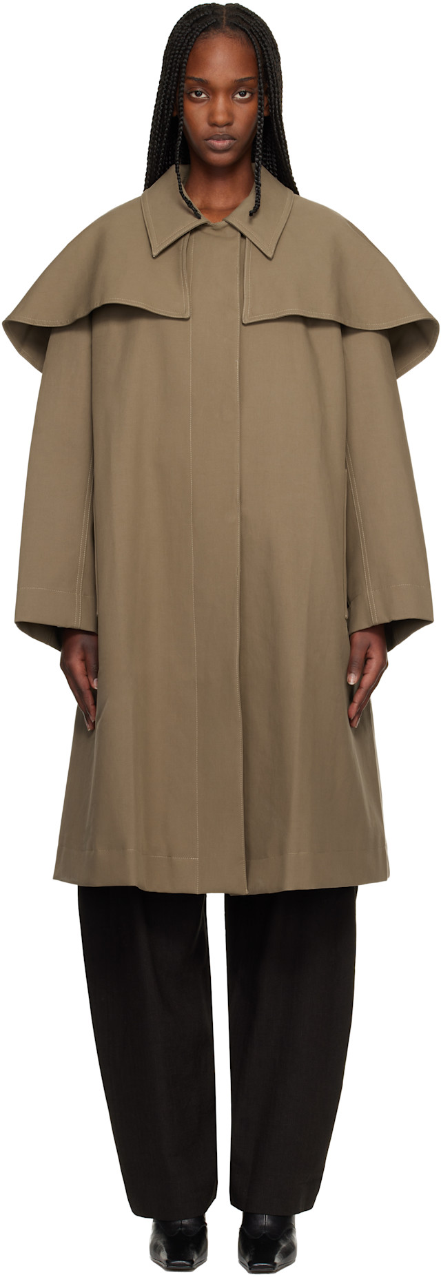 Studio Nicholson: Beige Haver Trench Coat | SSENSE