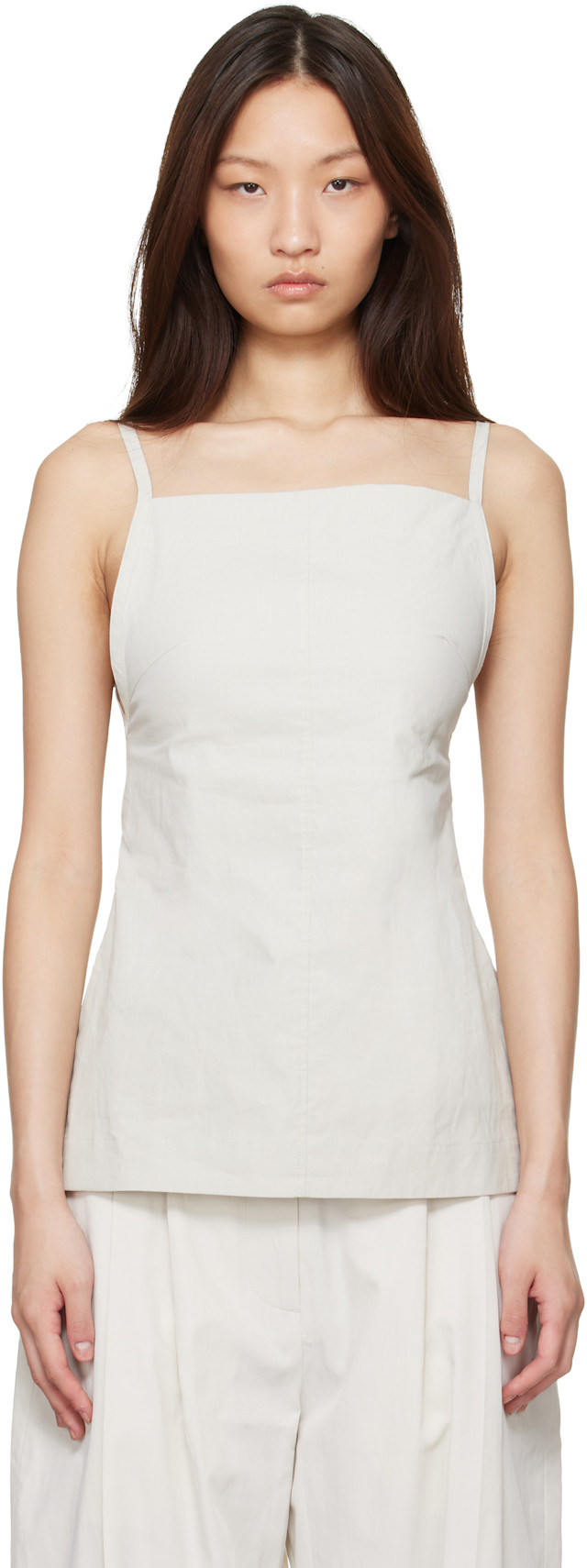 Studio Nicholson: Beige Raddle Top | SSENSE