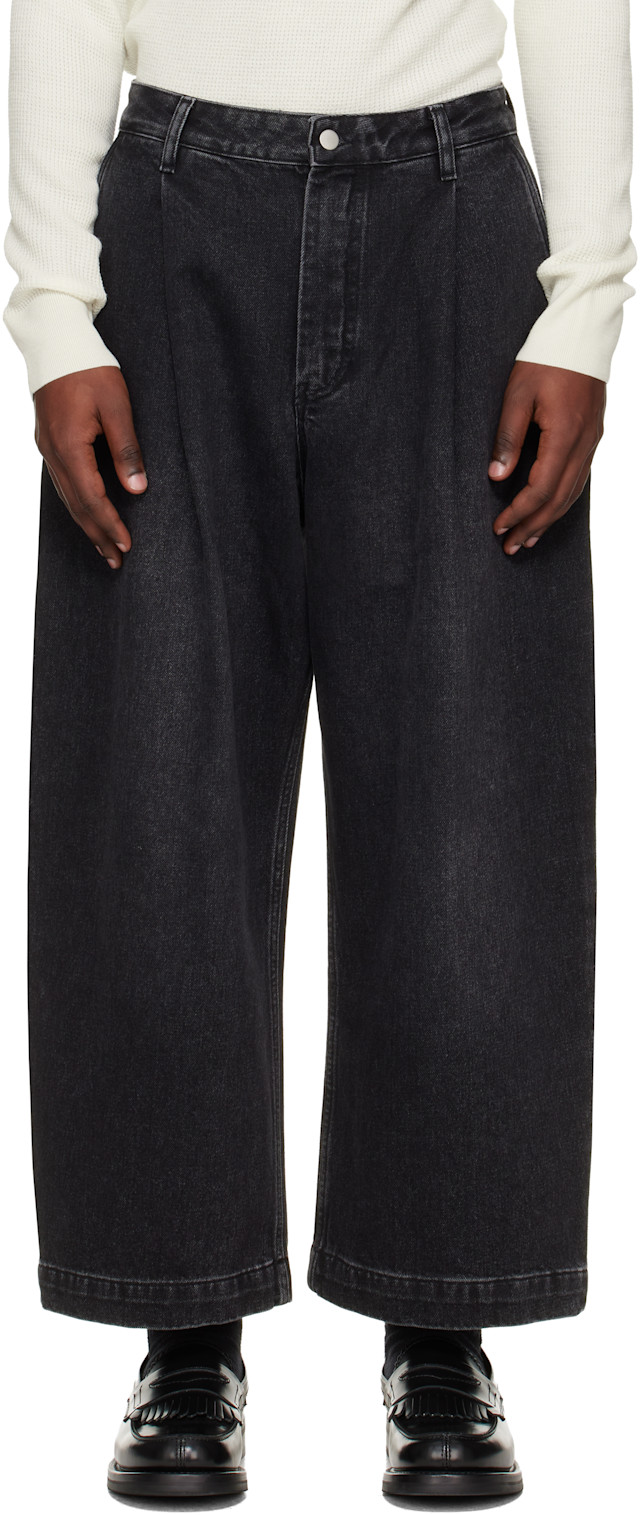 Studio Nicholson: Black Puch Denim Jeans | SSENSE