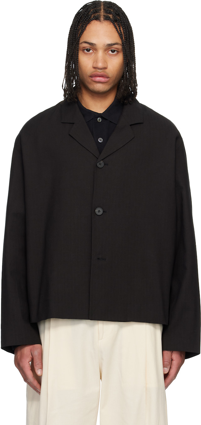 Studio Nicholson: Black Ferro Blazer | SSENSE