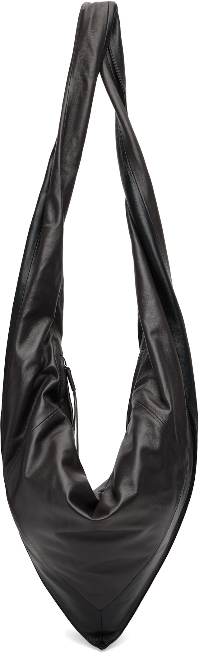 LEMAIRE: Black Small Scarf Extended Handle Bag | SSENSE