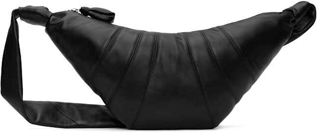 LEMAIRE: Black Medium Croissant Bag | SSENSE Canada