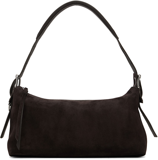 LEMAIRE: Brown Belted Baguette Bag | SSENSE