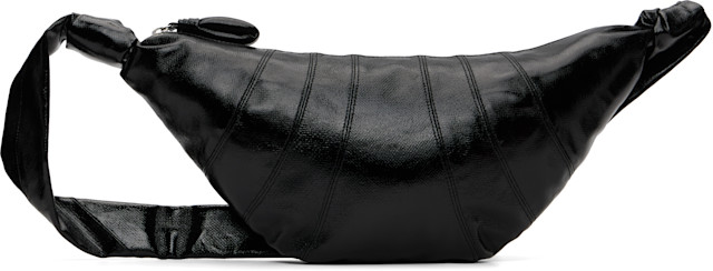 LEMAIRE: Black Medium Croissant Bag | SSENSE Canada