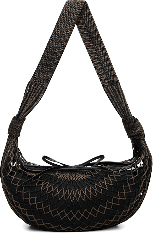 バッグ LEMAIRE CROISSANT FILT BAG LEMAIRE: Brown & Black Croissant Filt Bag | SSENSE Canada
