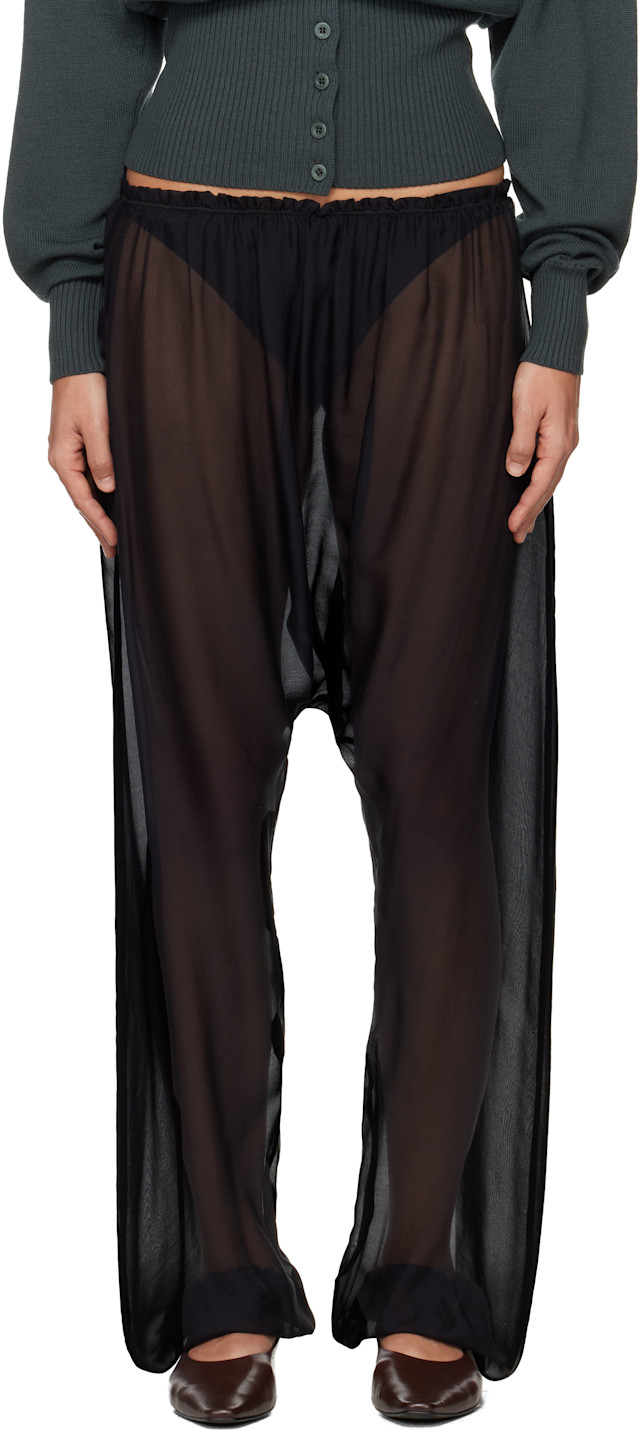 Paloma Wool: Black Londres Trousers | SSENSE United Kingdom