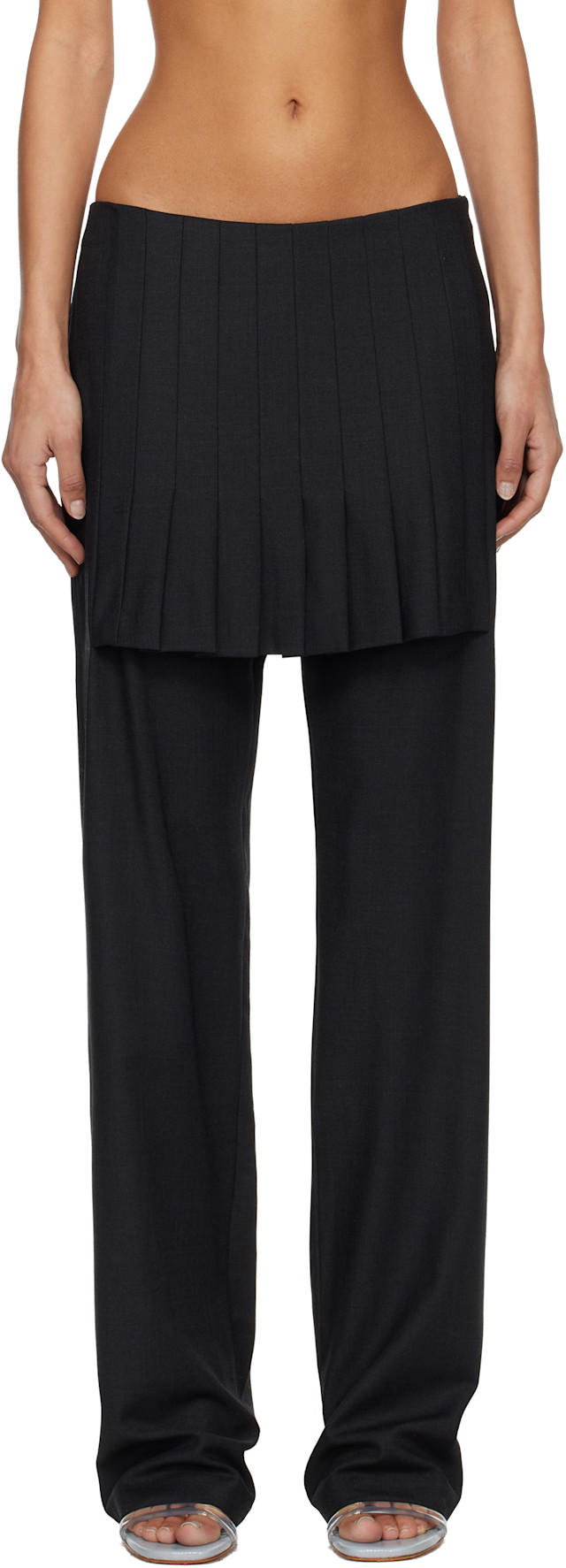 Paloma Wool: Black Andrale Trousers | SSENSE United Kingdom