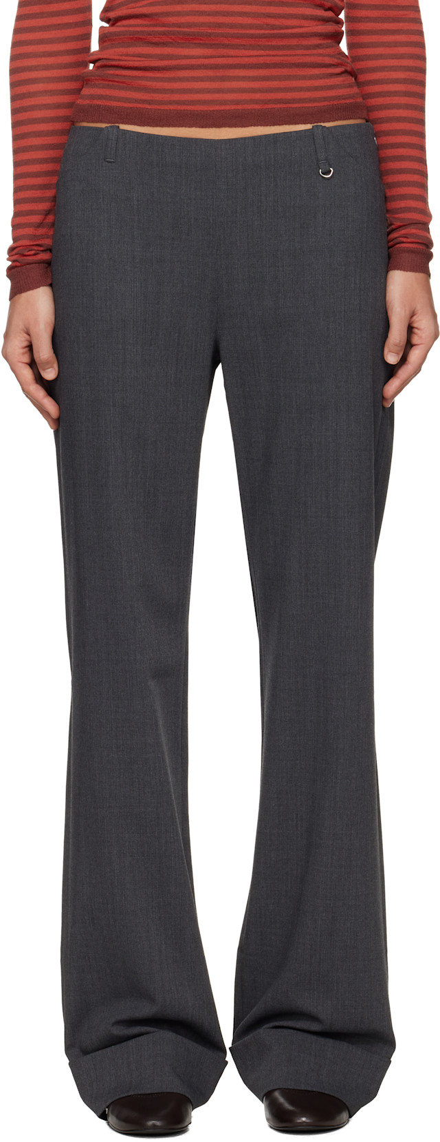 Paloma Wool: Gray Lomba Trousers | SSENSE Denmark