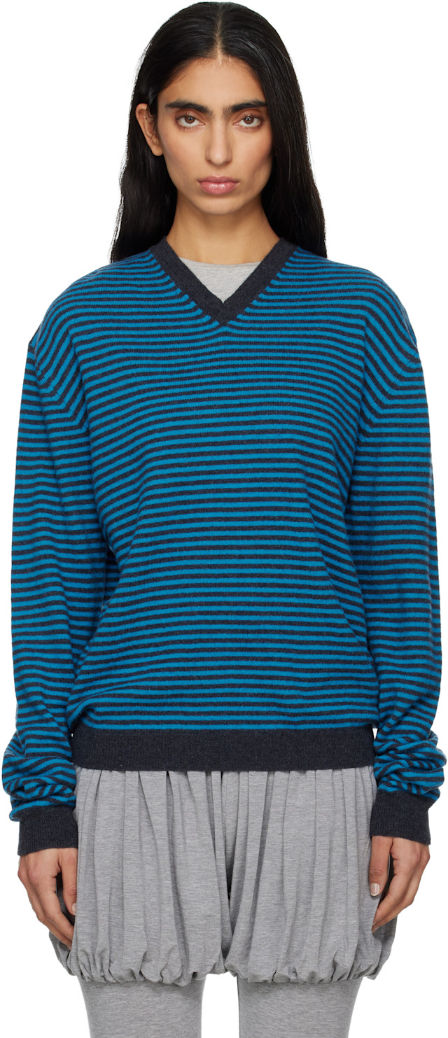 PALOMA WOOL ハイ&amp;ボートネック ニット プルオーバー Paloma Wool - Pale Blue Paquita Knit – BONA DRAG