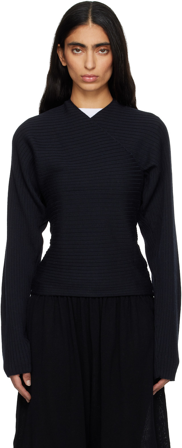 【paloma wool】スウェット Paloma Wool: Black Polenta Sweater | SSENSE United Kingdom