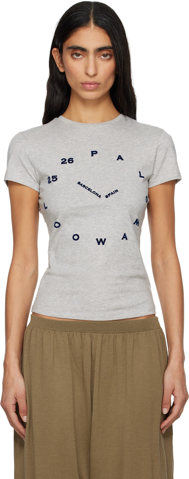 Paloma Wool: グレー O'Clock Tシャツ | SSENSE 日本
