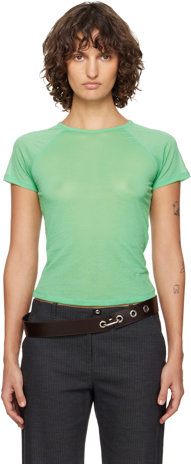 paloma wool カットソー Paloma Wool: Green Omu T-shirt | SSENSE