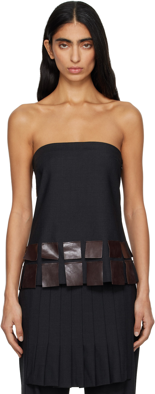 Paloma Wool: Black Diana Tank Top | SSENSE